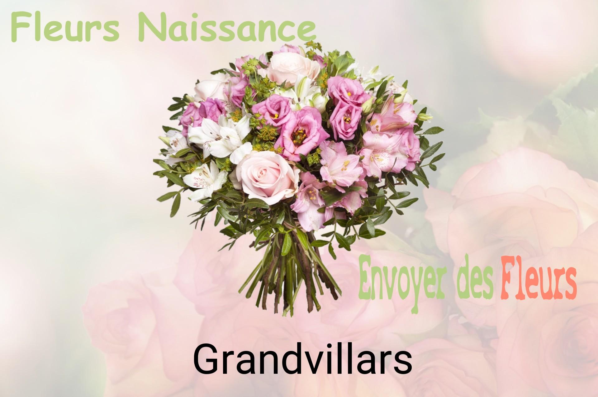Bouquet de fleurs de naissance livré à Grandvillars